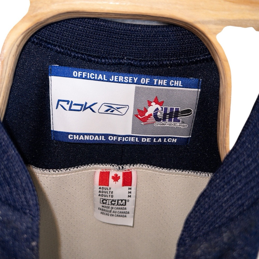 CCM Reebok Windsor Spitfires Winnipeg Jets‎ Jersey Mens Medium NHL CHL Hockey - Picture 2 of 10